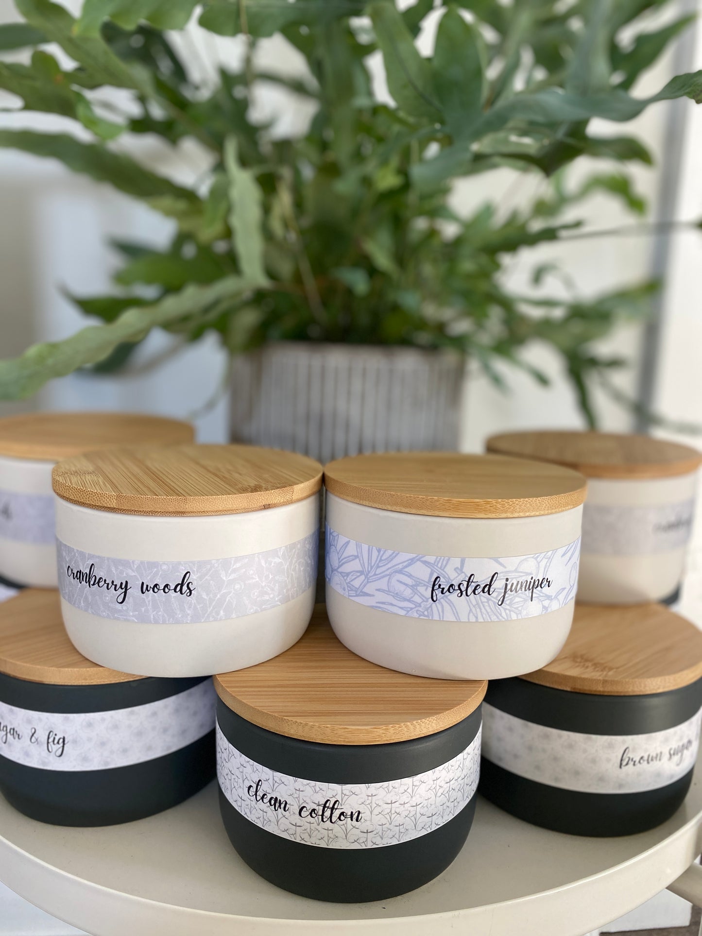 Three-wick candles